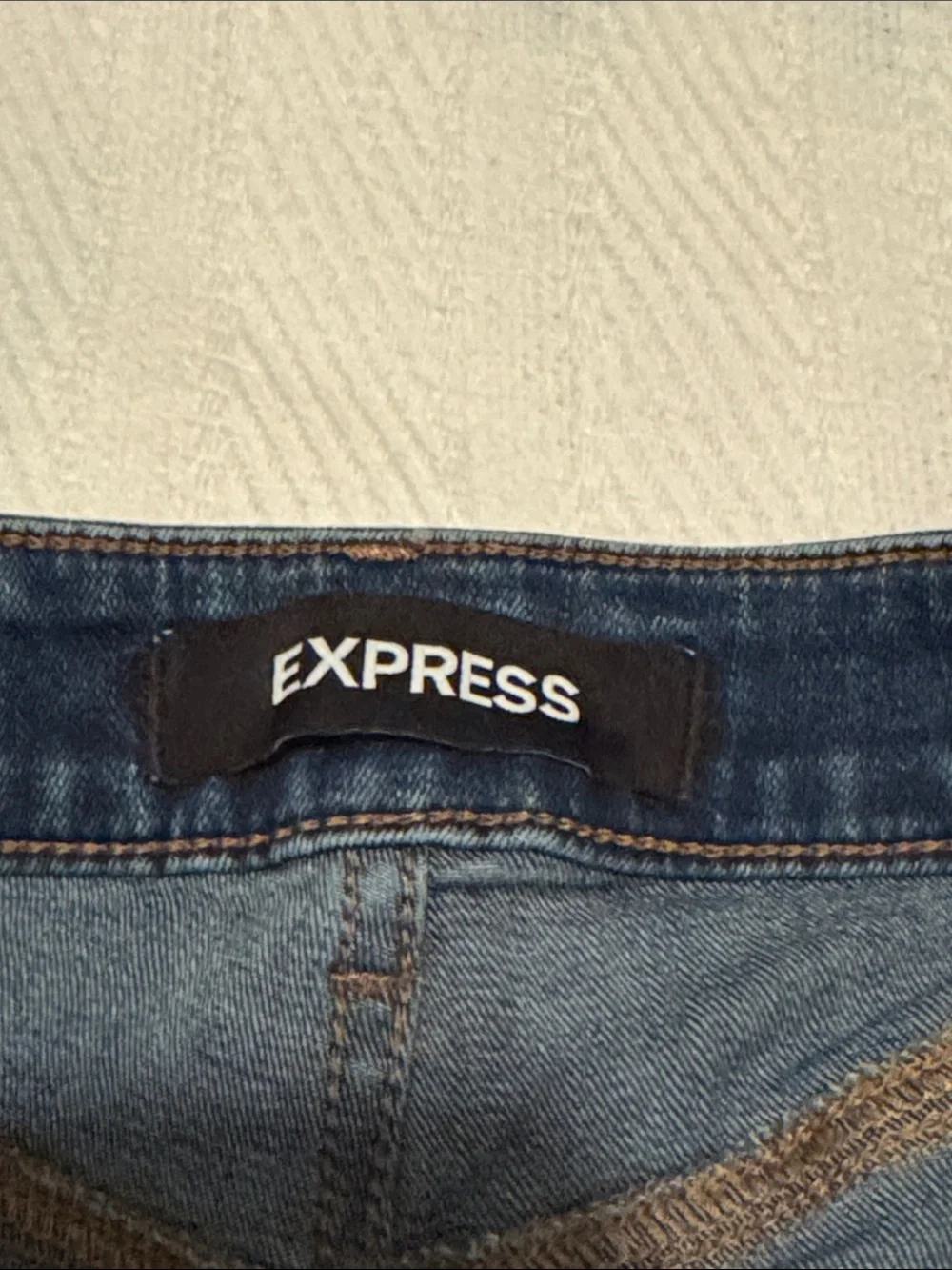 Express Stretch Skinny Jeans with Ankle Zippers -
